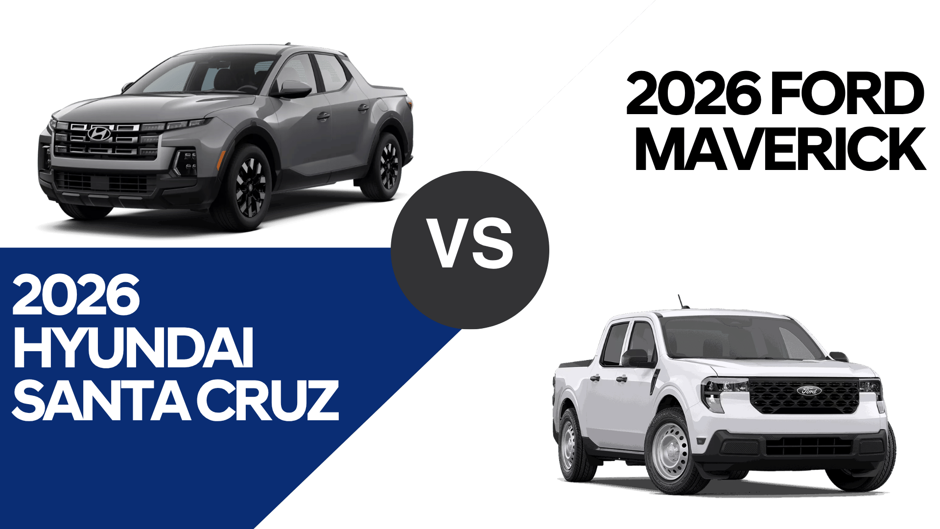 2026 Hyundai Santa Cruz vs. 2026 Ford Maverick