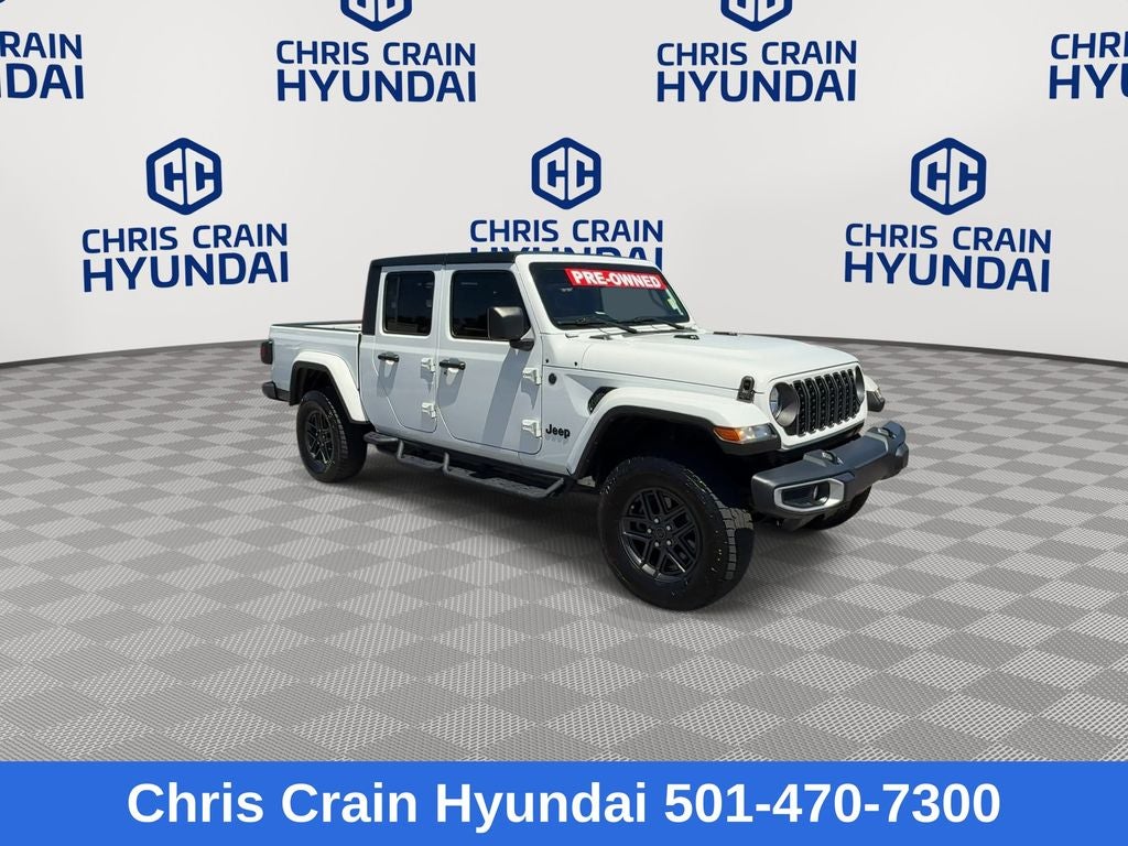 Used 2024 Jeep Gladiator Sport S with VIN 1C6HJTAG0RL112085 for sale in Little Rock