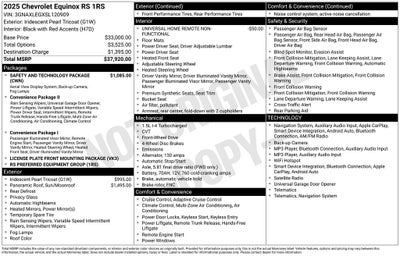 2025 Chevrolet Equinox RS