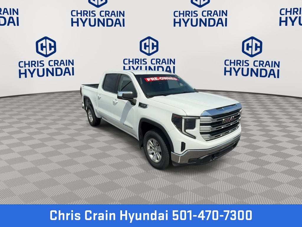 Used 2023 GMC Sierra 1500 SLE with VIN 3GTUUBED6PG247445 for sale in Little Rock