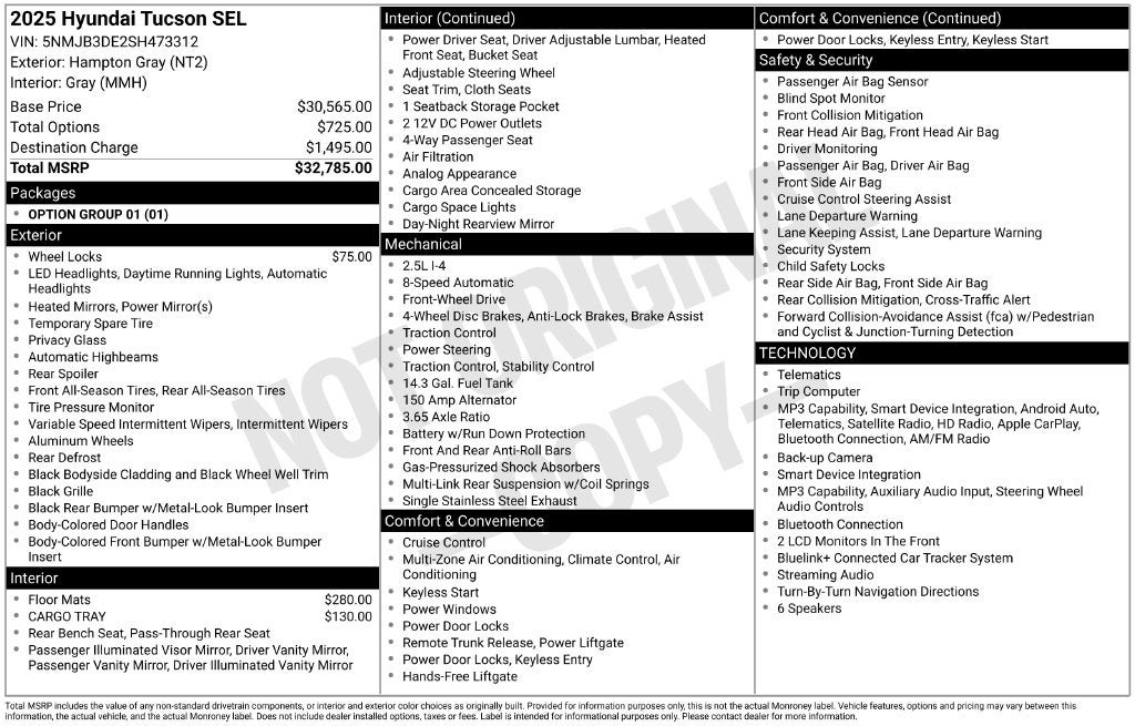 2025 Hyundai Tucson SEL - Photo 34