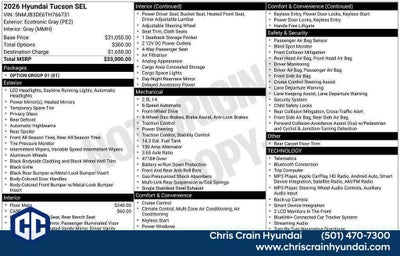 2026 Hyundai TUCSON SEL FWD