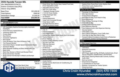 2026 Hyundai TUCSON SEL FWD