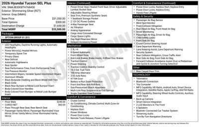 2026 Hyundai TUCSON SEL FWD