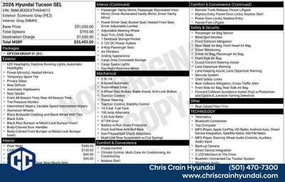 2026 Hyundai TUCSON SEL FWD