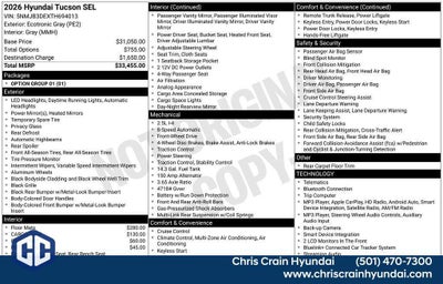 2026 Hyundai TUCSON SEL FWD