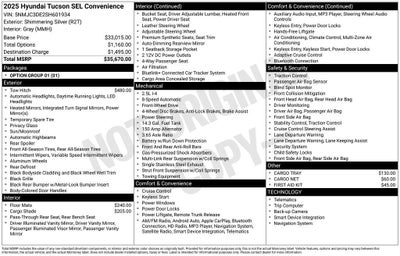 2025 Hyundai TUCSON SEL Convenience FWD