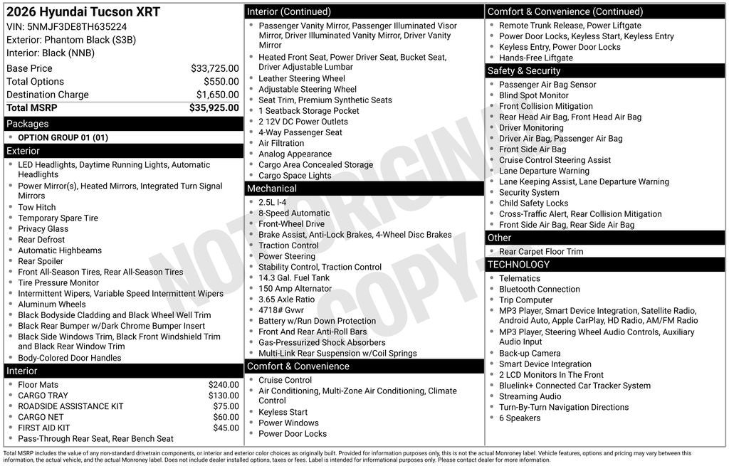 2026 Hyundai TUCSON XRT