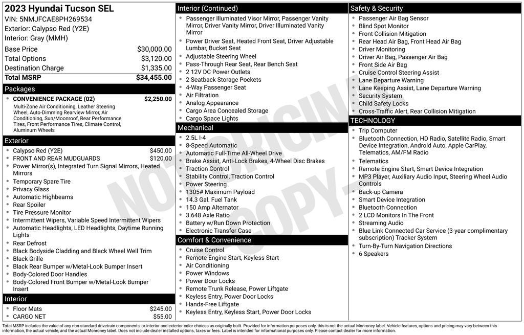 2023 Hyundai TUCSON SEL