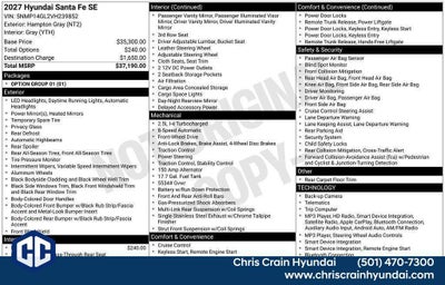 2027 Hyundai SANTA FE SE FWD