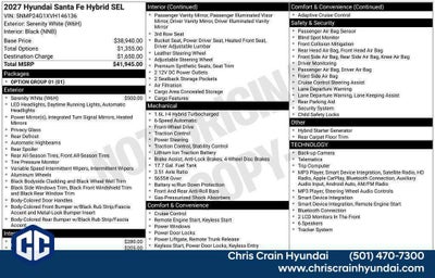 2027 Hyundai SANTA FE HYBRID SEL