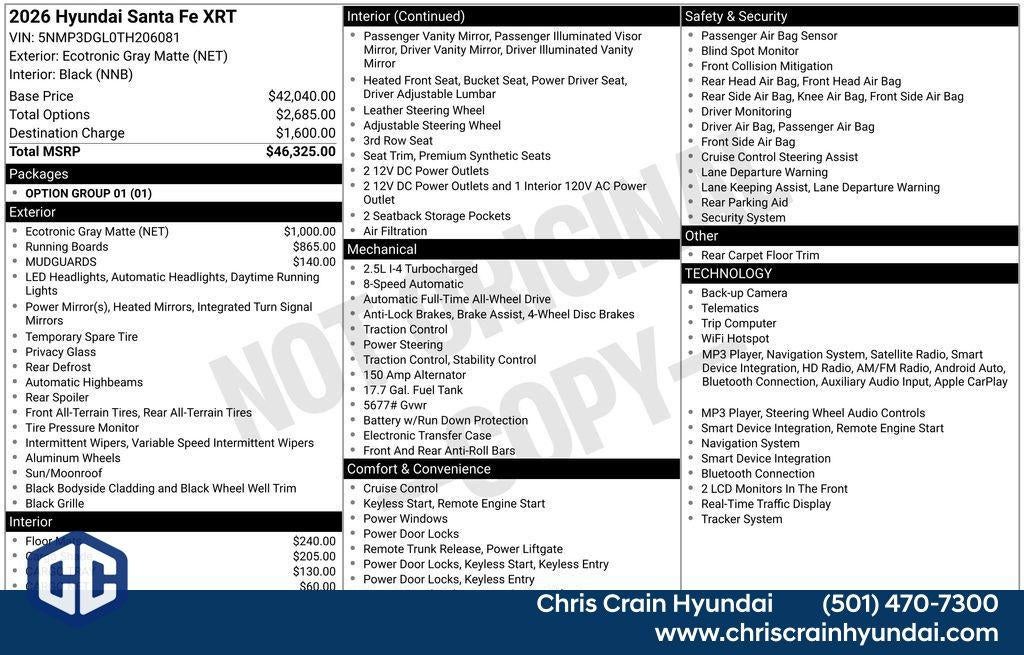 2026 Hyundai SANTA FE XRT AWD