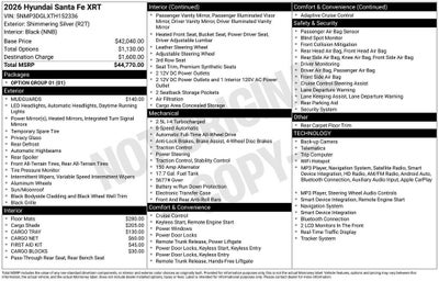 2026 Hyundai SANTA FE XRT AWD