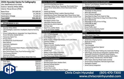 2026 Hyundai SANTA FE Calligraphy FWD