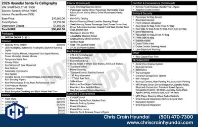 2026 Hyundai SANTA FE Calligraphy FWD