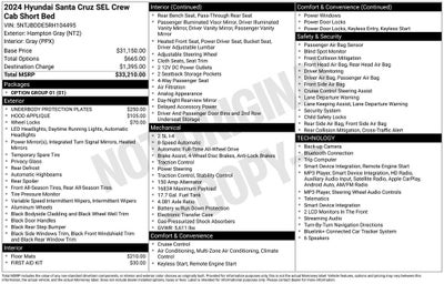2024 Hyundai SANTA CRUZ SEL