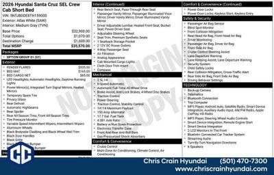 2026 Hyundai SANTA CRUZ SEL AWD