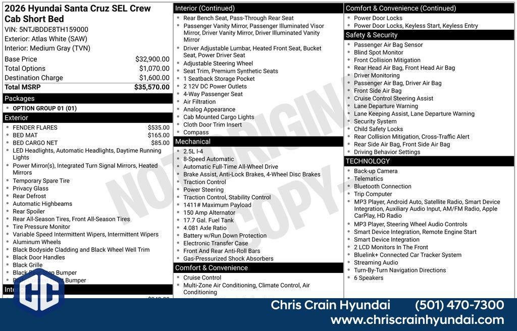 2026 Hyundai SANTA CRUZ SEL AWD
