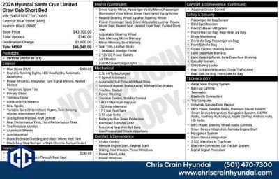 2026 Hyundai SANTA CRUZ Limited