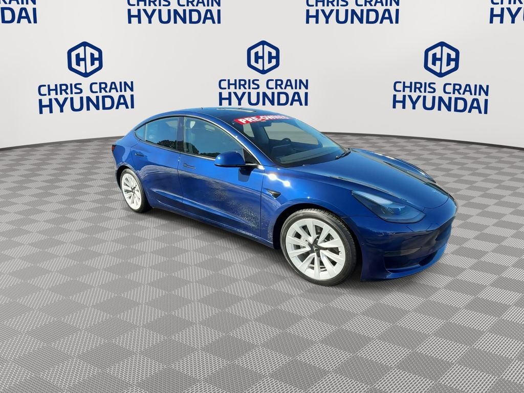 Used 2021 Tesla Model 3 Base with VIN 5YJ3E1EA3MF986590 for sale in Conway, AR