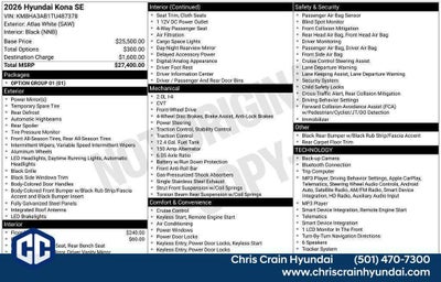 2026 Hyundai KONA SE FWD