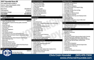 2027 Hyundai KONA SE FWD