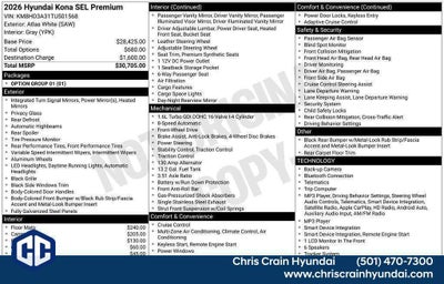 2026 Hyundai KONA SEL Premium FWD