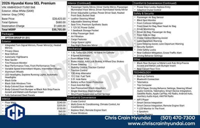 2026 Hyundai KONA SEL Premium FWD