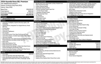 2026 Hyundai KONA SEL Premium FWD
