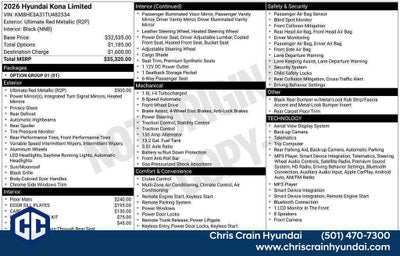 2026 Hyundai KONA Limited FWD