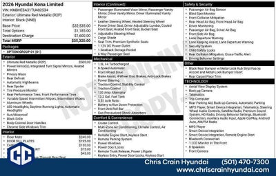 2026 Hyundai KONA Limited FWD