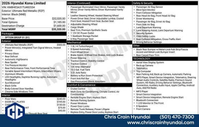 2026 Hyundai KONA Limited FWD
