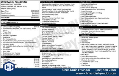 2026 Hyundai KONA Limited FWD