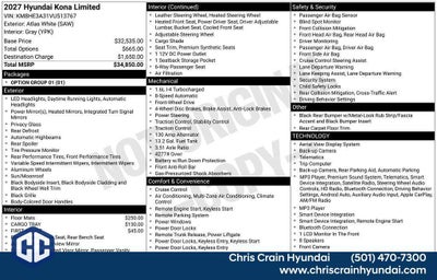2027 Hyundai KONA Limited FWD