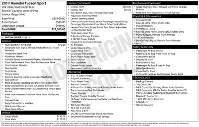 2017 Hyundai TUCSON Sport