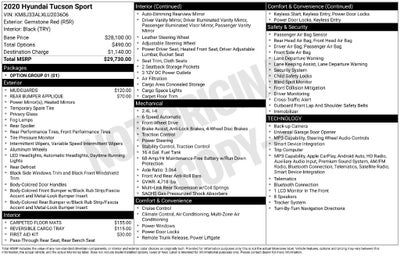 2020 Hyundai TUCSON Sport