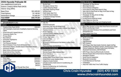 2026 Hyundai PALISADE SE AWD