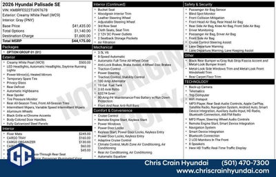 2026 Hyundai PALISADE SE AWD