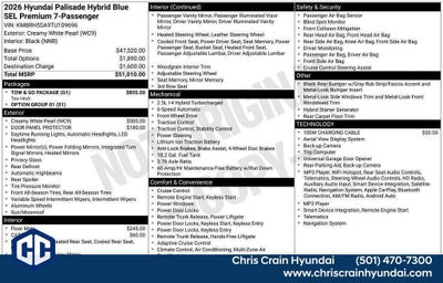 2026 Hyundai PALISADE HYBRID Blue SEL Premium 7P
