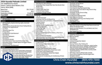 2026 Hyundai PALISADE Limited AWD