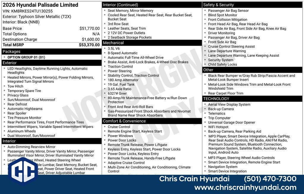 2026 Hyundai PALISADE Limited AWD
