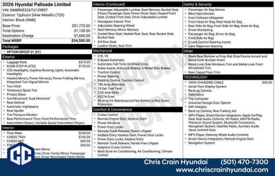 2026 Hyundai PALISADE Limited AWD