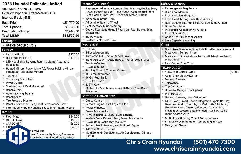 2026 Hyundai PALISADE Limited AWD