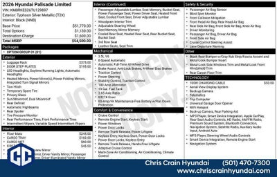 2026 Hyundai PALISADE Limited AWD