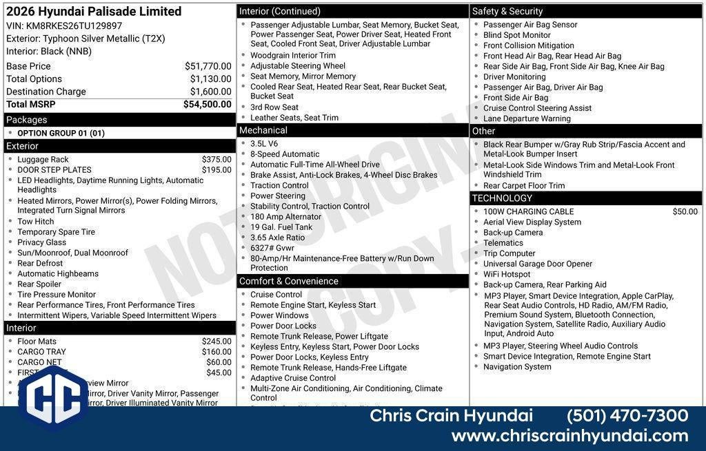 2026 Hyundai PALISADE Limited AWD