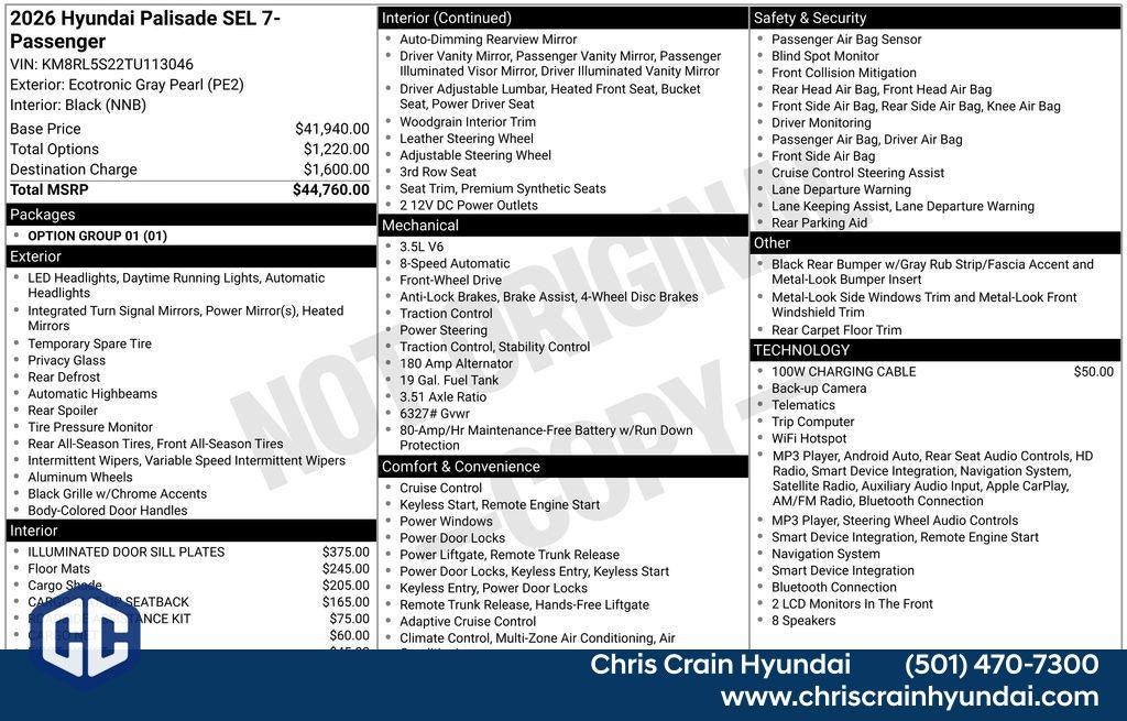 2026 Hyundai PALISADE SEL FWD
