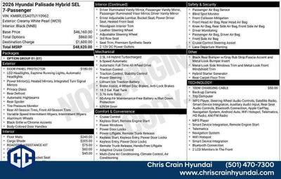 2026 Hyundai PALISADE HYBRID SEL 7P