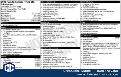 2026 Hyundai PALISADE HYBRID SEL 7P