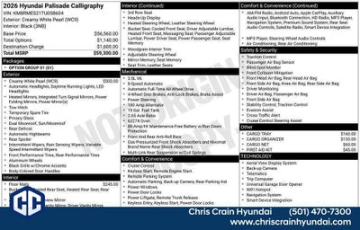 2026 Hyundai PALISADE Calligraphy AWD