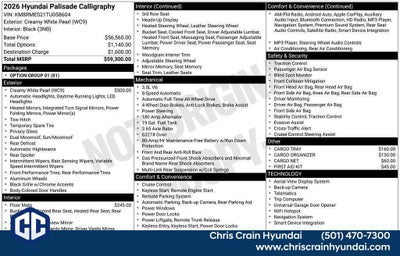 2026 Hyundai PALISADE Calligraphy AWD